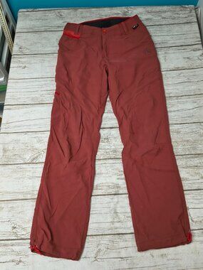 La Sportiva Mens Cordura Stretch Climbing Hiking Pants Size Small Rust Red Tech